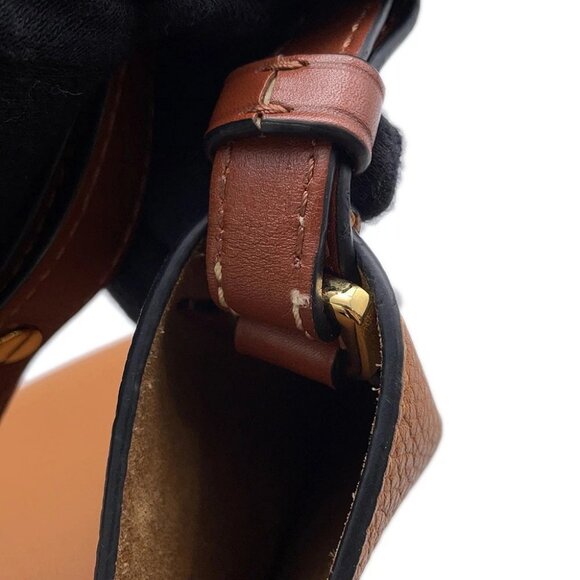 LOEWE Gate bucket Shoulder Bag Leather Brown - Picture 10 of 14